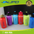 Colorful 16oz food grade PE drinking bottles